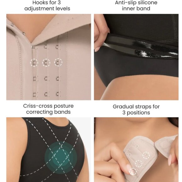 Compressive posture corrector vest - Style 427 - Picture 5 of 5